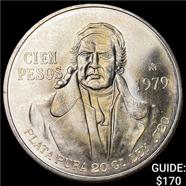 1979Mo Mexico Silver 100 Pesos .643oz ASW