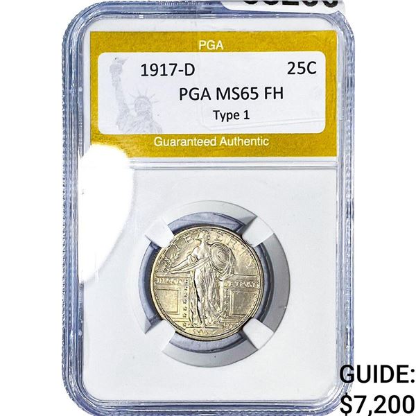 1917-D Standing Liberty Quarter PGA MS65 FH