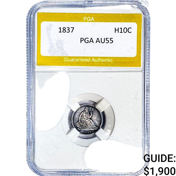 1837 Classic Head Half Cent PGA AU55