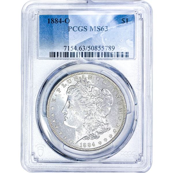 1884-O Morgan Silver Dollar PCGS MS63