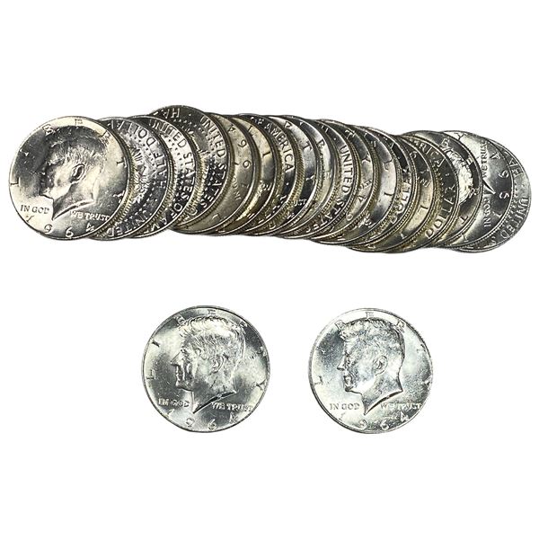 [20 Coins] 1964 Kennedy Half Dollar