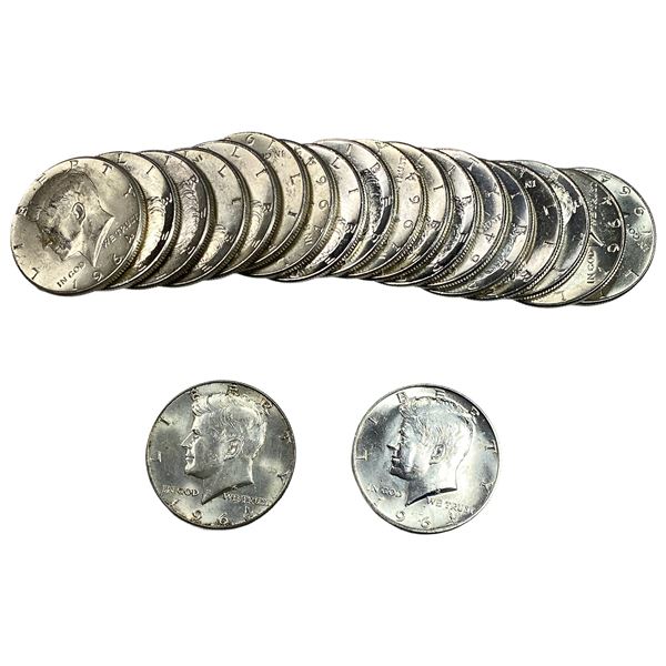 [20 Coins] 1964 Kennedy Half Dollar