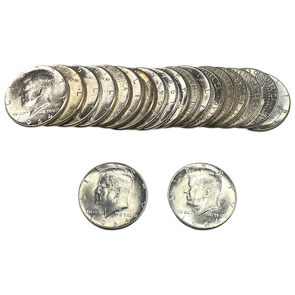 [20 Coins] 1964 Kennedy Half Dollar