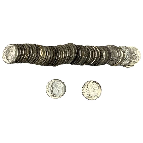 49 Mixed Dates U.S. 10C & 1968 Canada 10C