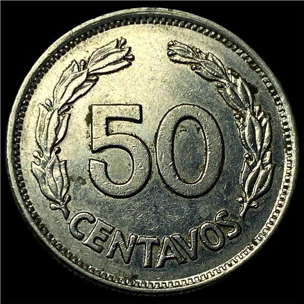 1963 Ecuador 50 Centavos
