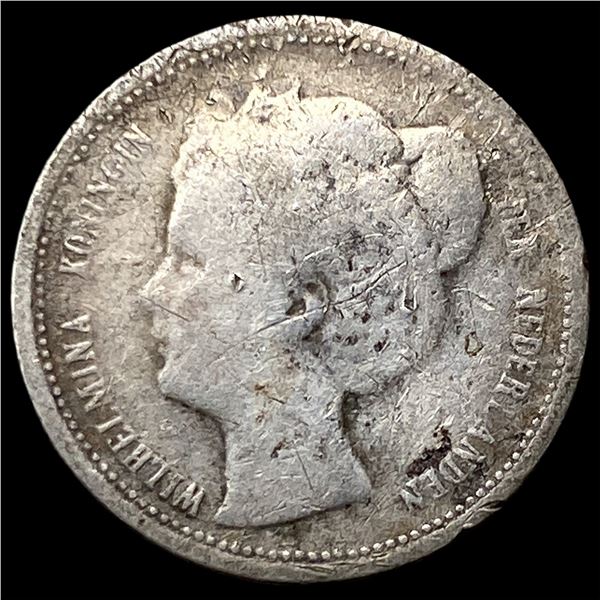 1901 Curacao Silver 1/10 Gulden