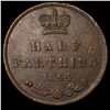 Image 2 : 1844 Ceylon Copper 1/2 Farthing