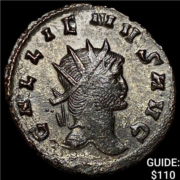 Roman Gallienus 253-268 AD BI Dbl Denarius