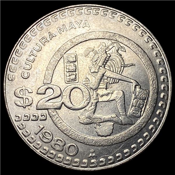 1980 Mexico Copper Nickel 20 Pesos