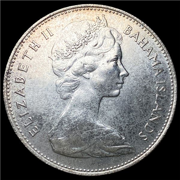 1966 Bahamas Silver Dollar KM 8