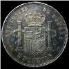 Image 2 : 1883MSM Spain Silver 5 Pesetas