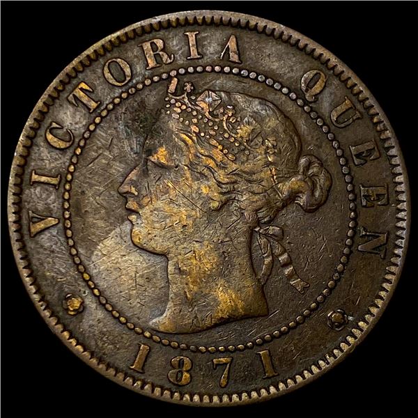 1871 Prince Edward Island Bronze 1 Cent