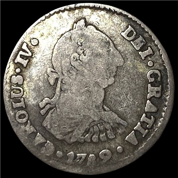 1789-PR Bolivia Charles IV Silver 1 Real