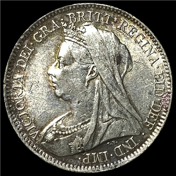 1899 Great Britain Silver 6 Pence