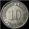 Image 2 : 1912 Germany Copper Nickel 10 Pfenning