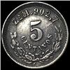 Image 2 : 1905 Mexico Silver 5 Centavos