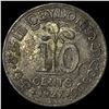 Image 2 : 1927 Ceylon Silver 10 Cents