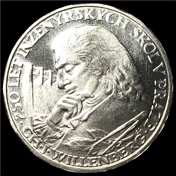 1957 Czechoslovakia Silver 10 Korun Proof