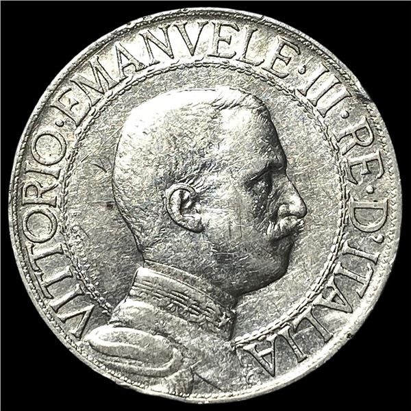 1912 Italy Silver 1 Lira