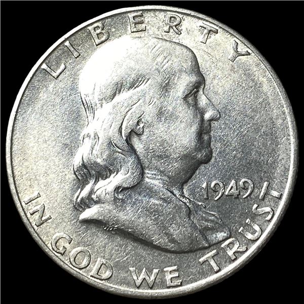 1949-S Silver Franklin Half Dollar CLOSELY UNCIRCULATED