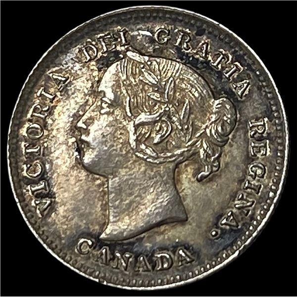 1896 Canada Silver 5 Cents CLOSELY UNCIRCULATED