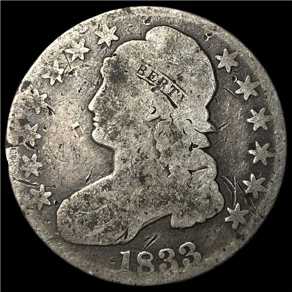 1833 Capped Bust Half Dollar NICELY CIRCULATED