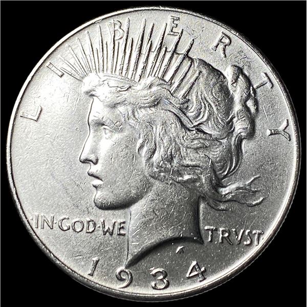 1934 Peace Silver Dollar CLOSELY UNCIRCULATED