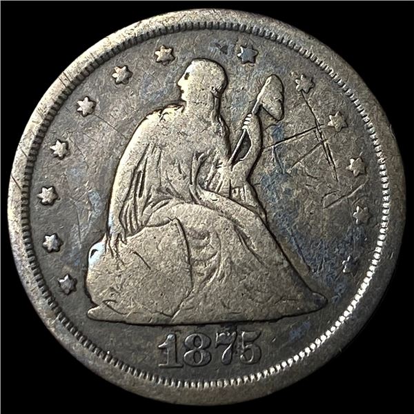 1875-S Silver Twenty Cents NICELY CIRCULATED