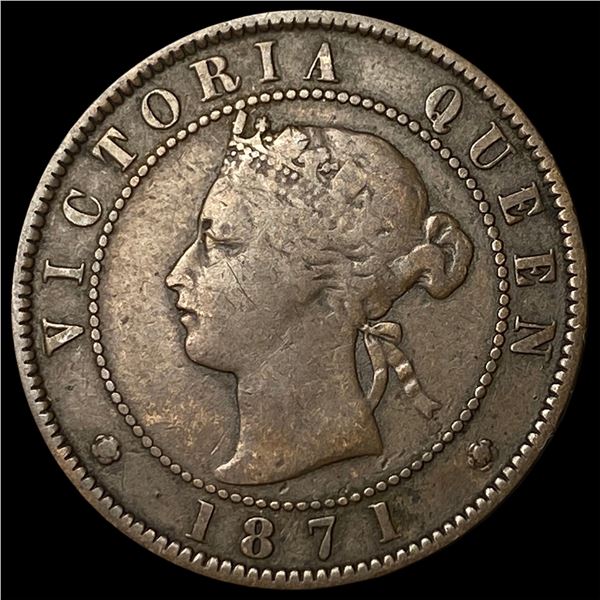 1871 Prince Edward Island One Cent NICELY CIRCULATED