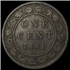 Image 2 : 1881-H Canada Bronze One Cent NICELY CIRCULATED