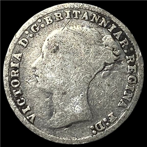 1878 Silver Threepence NICELY CIRCULATED