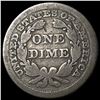 Image 2 : 1844 Silver Seated Liberty Dime NICELY CIRCULATED