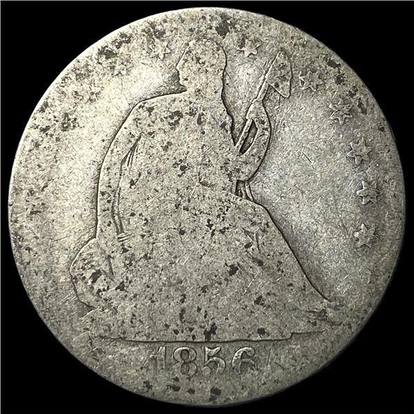 1856 Silver Seated Liberty Half Dollar NICELY CIRCULATED