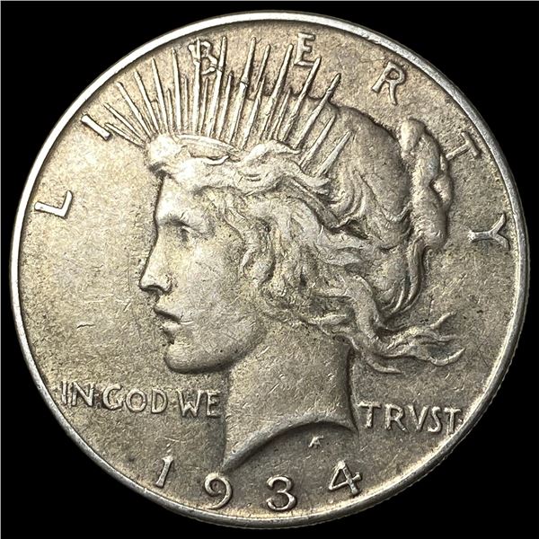 1934 Silver Peace Dollar LIGHTLY CIRCULATED