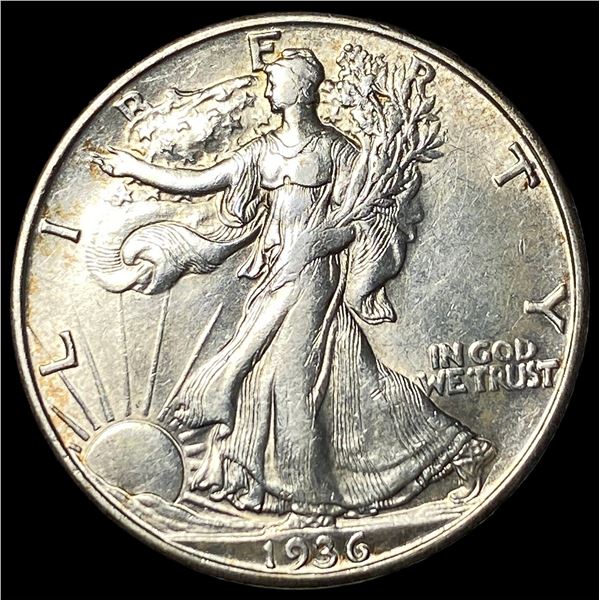 1936-D Walking Liberty Half Dollar CHOICE AU