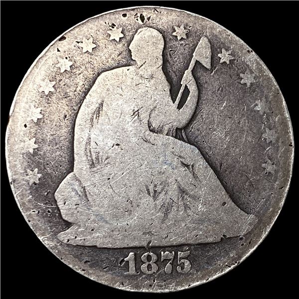 1875 Seated Liberty Half Dollar NICELY CIRCULATED