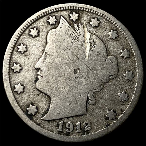1912-S Liberty Head Nickel NICELY CIRCULATED