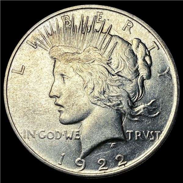 1922 Silver Peace Dollar CHOICE AU