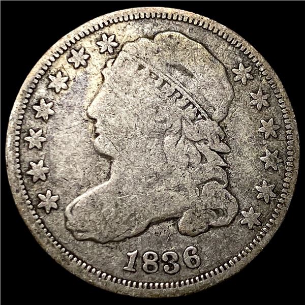 1836 Capped Bust Dime NICELY CIRCULATED