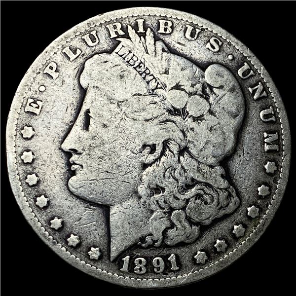 1891-CC Silver Morgan Dollar LIGHTLY CIRCULATED