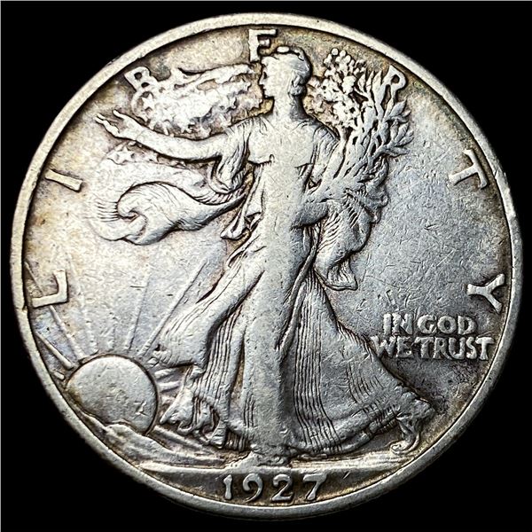 1927-S Silver Walking Liberty Half Dollar NEARLY UNCIRCULATED