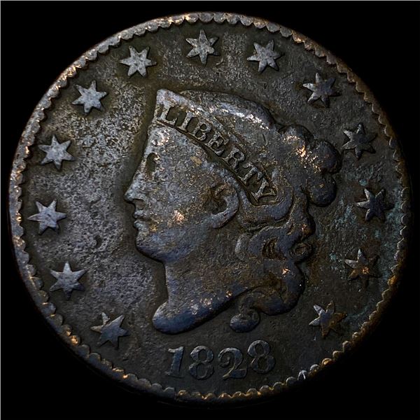 1828 Coronet Head Large Cent NICELY CIRCULATED