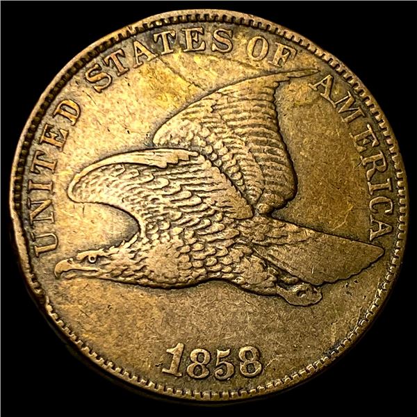 1858 Flying Eagle Cent NEARLY UNCIRCULATED