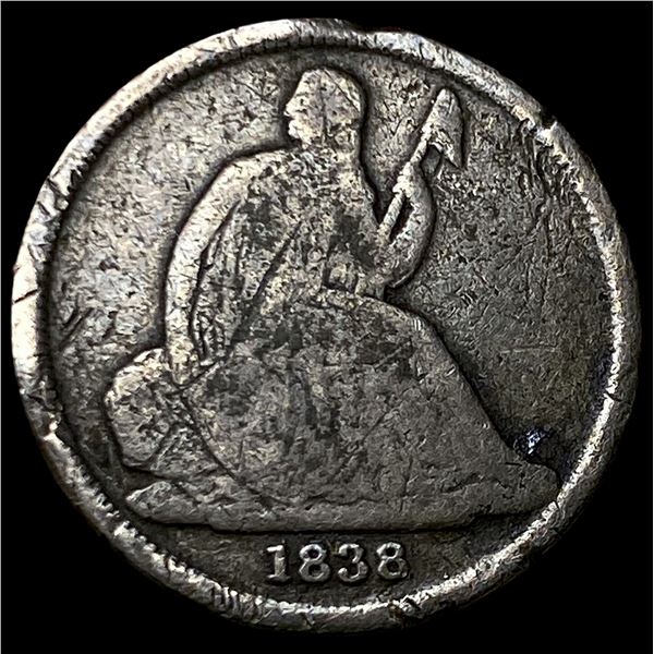 1838-O Silver Seated Liberty Dime NICELY CIRCULATED