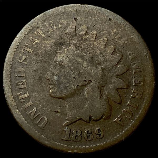 1869 Indian Head Cent NICELY CIRCULATED