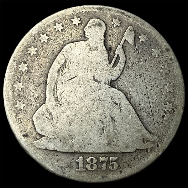 1875 Seated Liberty Half Dollar HIGH GRADE