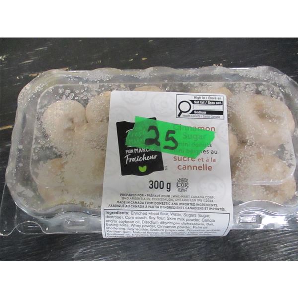 FROZEN:  CINNAMON SUGAR DONUTS (300G) - PACK