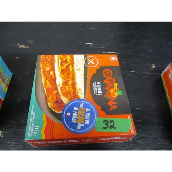 FROZEN:  PORK TACOS (4 X 80G) - BOX