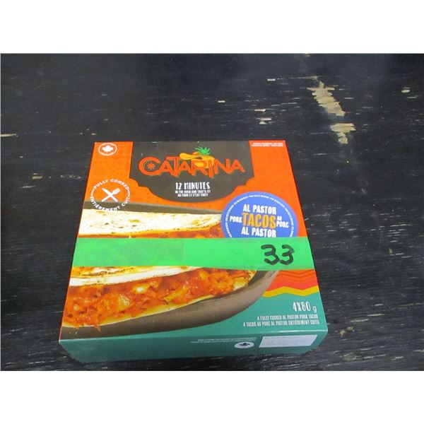 FROZEN:  PORK TACOS (4 X 80G) - BOX