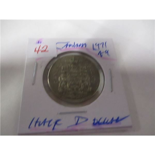 1971 AU CANADA HALF DOLLAR